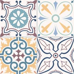 MEDITERRANIAN MIX TILE 33 x 33cm (12PK)