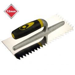 12mm V NOTCHED STAINLESS STEEL TROWEL