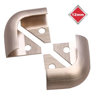 12mm S/STEEL EFFECT TRADE TRIM CORNERS