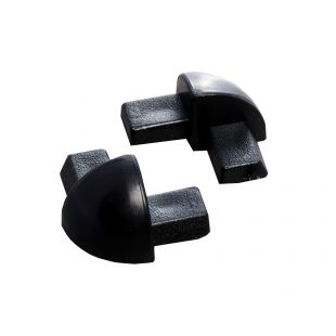 9.5MM NEW BLACK PVC CORNERS 2 PACK