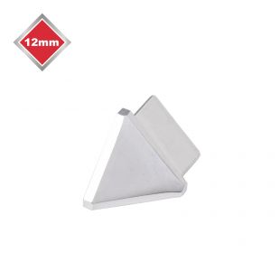 12MM SILVER EXTERNAL TRIANGULAR CORNER