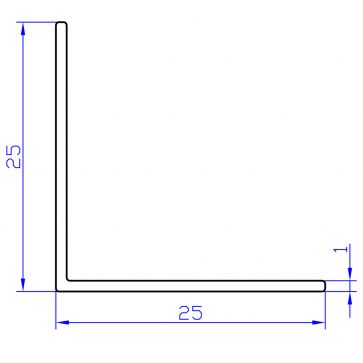 25MM S/STEEL EFFECT CORNER GUARD