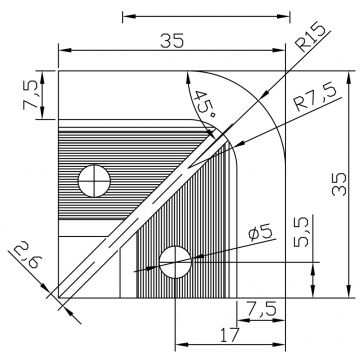 10mm S/STEEL EFFECT TRADE TRIM CORNERS