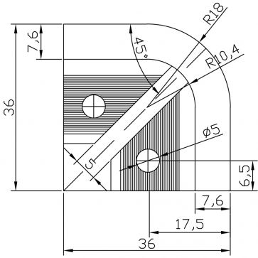 12mm S/STEEL EFFECT TRADE TRIM CORNERS