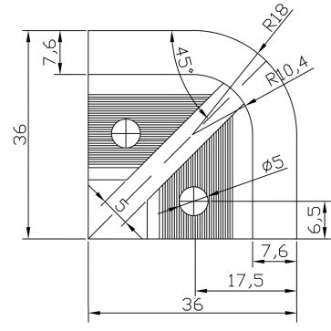 14mm S/STEEL EFFECT TRADE TRIM CORNERS