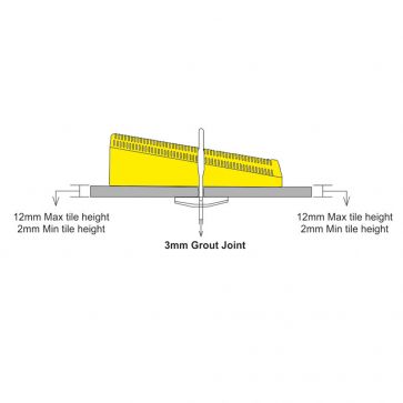 100 PCS 3MM STANDARD HEIGHT LEVELLING SPACER