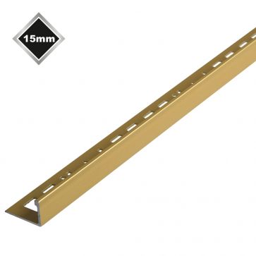 15MM L SHAPE MATT GOLD TRIM