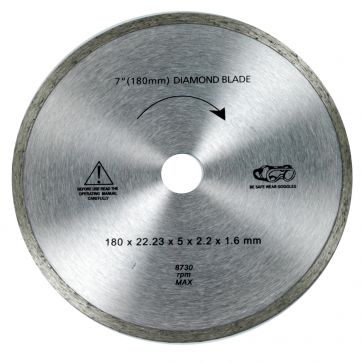 DIAMOND SPARE BLADE 180mm X 22.23mm