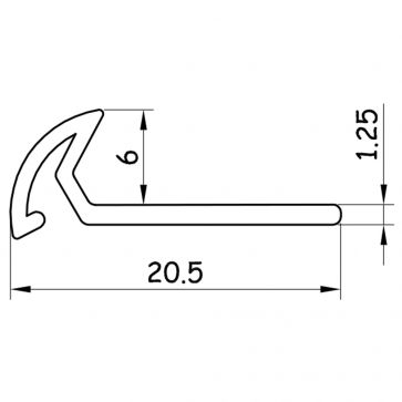 TILE EDGING WHITE (6mm)