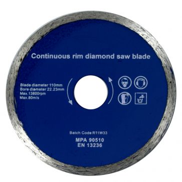 DIAMOND SPARE BLADE 110mm x 22.23mm