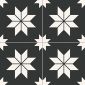 STAR TILE BLACK 33 x 33cm (12PK)